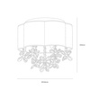 Lampa sufitowa Esmeralda 3xE14 Milagro ML2789