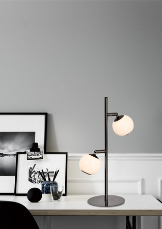 Lampa stojąca dwójka LED Luberon czarny chrom Aviano Lighting 8051-205