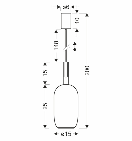 Lampa wisząca z bursztynowym szklanym kloszem BUENO 1xGX53 Candellux Studio 31-50458