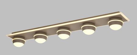 Lampa sufitowa - plafon piątka prosty Biarritz kaszmirowy Aviano Lighting 9047-613
