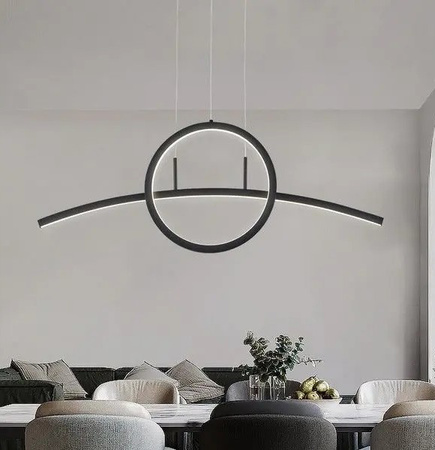Lampa wisząca czarna EVORA LED Reality 339801-30
