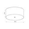 Lampa sufitowa OTTO 70 Sollux Lighting 2BM SL.0793 SL.0794 - kolor do wyboru