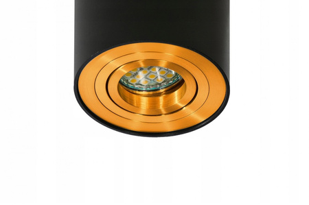 Czarno-złota tuba sufitowa BROSS 1 BK/GO AZZARDO AZ2955