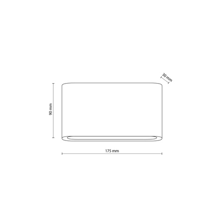 Kinkiet czarny zewnętrzny LED 3000K ARWENA M Black IP54 Tk Lighting 18185