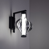 Czarny kinkiet z dymionym szklanym kloszem LED 3000K ELVA BLACK Tk Lighting 18219
