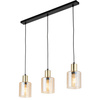 SIERRA GOLD AMBER LAMPA WISZĄCA 3 LISTWA TK Lighting 6666