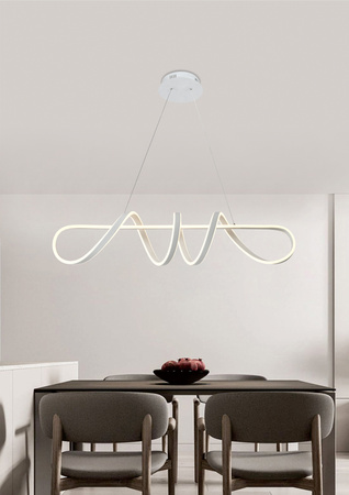Lampa wisząca LED spiralna TREVANCE duża spirala pozioma Aviano Lighting 6203-0106L