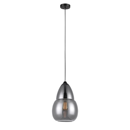 Lampa wisząca Tesa chromowa z jednym szklanym kloszem 1xE27 Italux MDM2358/1A