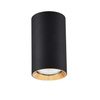 Tuba natynkowa Manacor 13 cm czarno - złote 1xGU10 Light Prestige LP-232/1D - 130 BK/GD