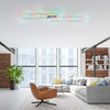 Lampa sufitowa dwie prostokątne ramki LED z RGB sterowane pilotem FELIX60 Just Light 14635-55
