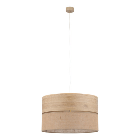 Lampa wisząca abażur 50cm DORMA WOOD JUTA 1xE27 Tk Lighting 11787