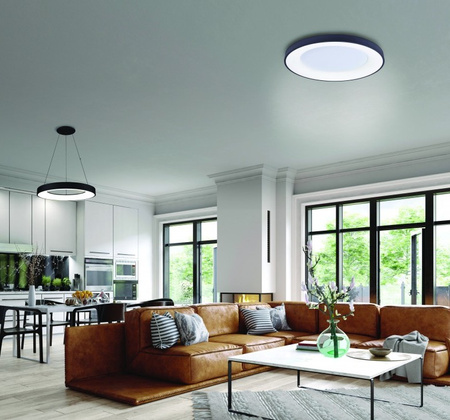 Lampa sufitowa czarna SANTANA 38 LED AZzardo AZ4987