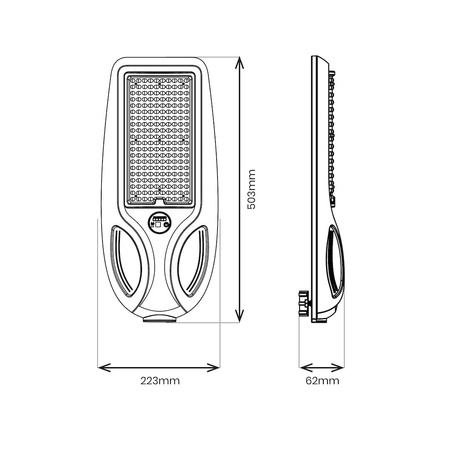 Lampa Solarna Venice 100W 750lm 4000K IP65 z pilotem Eko-LIght EKO2514