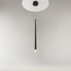 Pojedyńcza lampa wisząca czarny smukły sopel LED Cascade MOD132PL-L6BK Maytoni