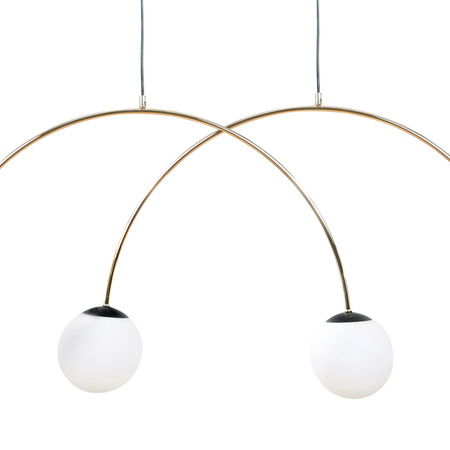 Rozłożysta lampa wisząca złota 4-punktowa - podwójny łuk BOW 4xE14 Zuma Line 1219
