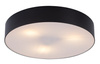 Okrągły czarny plafon 39cm 3xE27 IP43 Dolen Rabalux 75066