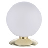 LAMPA STOŁOWA szklana kula 1xG9 MATOWY MOSIĄDZ BUBBA Paul Neuhaus 4013-60 na dotyk