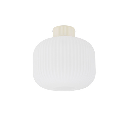 Okrągła lampa sufitowa z ryflowanym szklanym kloszem 1xE27 AURORA Nowodvorski 11970