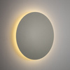 Kinkiet LED metalowe koło 35cm w kolorze szałwiowym podświetlające ściane RING LED L 3000K Nowodvorski 12661