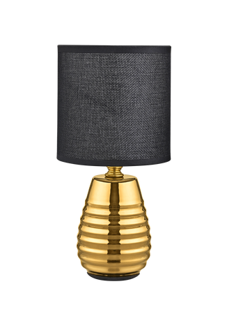 Mała lampka stołowa czarno-złota Zuma Line HS8775