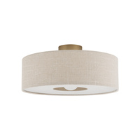 Lampa sufitowa, plafon z kremowej tkaniny 50cm 1xE27 SANTANA  M Nowodvorski 11651