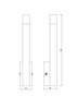 Kinkiet tuba czarna – pionowa lampa ścienna VELIC 1xG9 Zuma Line W241125801BL