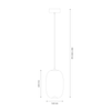 Lampa wisząca Vaso 3 Biały 4W Milagro ML1404