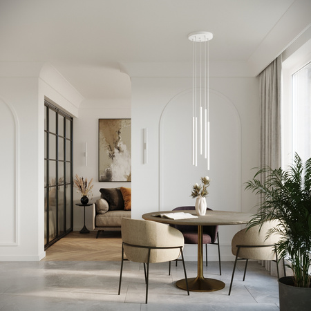 Lampa wisząca PASTELO 2 biała Sollux SL.1303