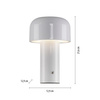 Biała lampka stołowa ładowana USB AGNES LED Just LIght 19190-16