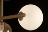 Beżowa lampa sufitowa z kulistymi kloszami LEMO Kaja Lighting K-5845
