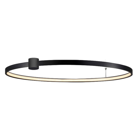Plafon Ring L duży czarny okrąg 90cm LED CCT Light Prestige LP-909/1C L BK CCT