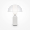 Biała stylowa lampka stołowa do salonu Memory MOD177TL-01W Maytoni