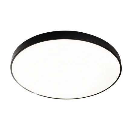 Okrągła lampa sufitowa 40cm z czarną obręczą LED 3000K Ateia Italux PLF-53472-BK