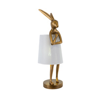 Ozdobna lampa biurkowa złoty Zajączek Haas M TL0107-M Yaskr