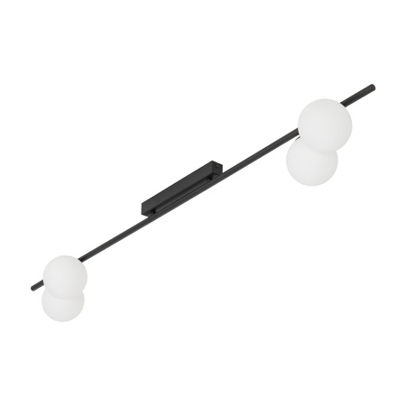 Czarna poczwórna listwa sufitowa z kulami IMELO BLACK LAMPA SUFITOWA 4XG9 Tk Lighting 11477