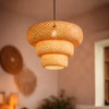 Lampa wisząca z bambusa 1xE27 Tulum Milagro ML2586