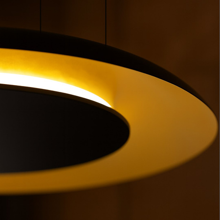 Lampa wisząca Piattino Czarny Złoty 30W LED 3000K-4000k-6000K Milagro ML1815