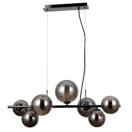 Lampa wisząca czarny chrom CANELLO Italux PND-406007-7A-BCR