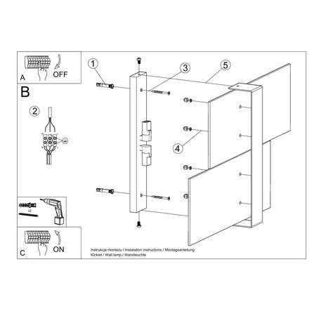 Kinkiet MASSIMO biały Sollux SL.1044