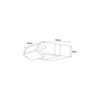 Czarny, ruchomy kinkiet elewacyjny LED IP54 NOVARA Kaja Lighting K-8260