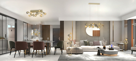 Lampa wisząca METZ 14 złota Wofi Premium 7015-1404