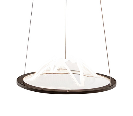 Lampa wisząca BARET 40cm LED w kolorze kawowym Italux PND-58038-26W-3K