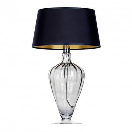 Lampa stołowa BRISTOL Transparent Black 4Concepts L046311514