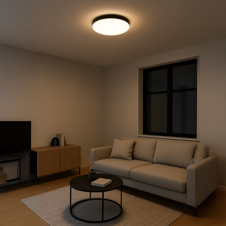 Plafon Maya Czarny 36W LED Ø500 Milagro ML1831