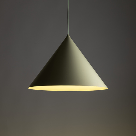 Lampa wisząca duży stożek o średnicy 50cm w kolorze pistacjowym CONO XL PISTACIO 1xE27 Tk Lighting 11420