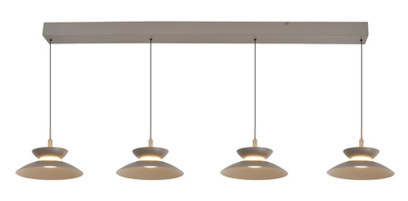 Lampa wisząca czwórka prosta Gubbio kaszmirowa Aviano Lighting 7060-413