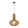 Drewniana lampa wisząca z długim przewodem Roots MOD193PL-01W1 Maytoni