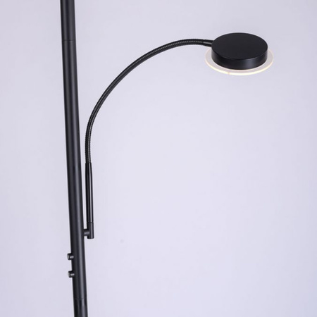 Lampa podłogowa czarna HANS LED Leuchten Direkt 11709-18