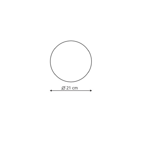 Plafon Platillo 21 cm czarny LED CCT Light Prestige LP-8102/1C-12W BK CCT