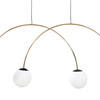Rozłożysta lampa wisząca złota 4-punktowa - podwójny łuk BOW 4xE14 Zuma Line 1219